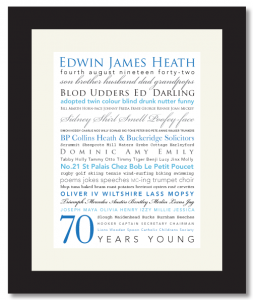 Give a Print - 70th Birthday