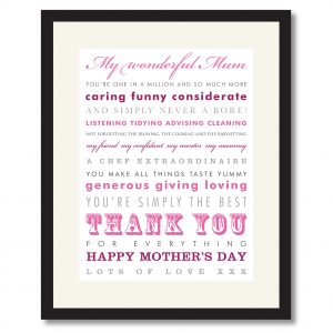 Mother's Day - Thank You Print